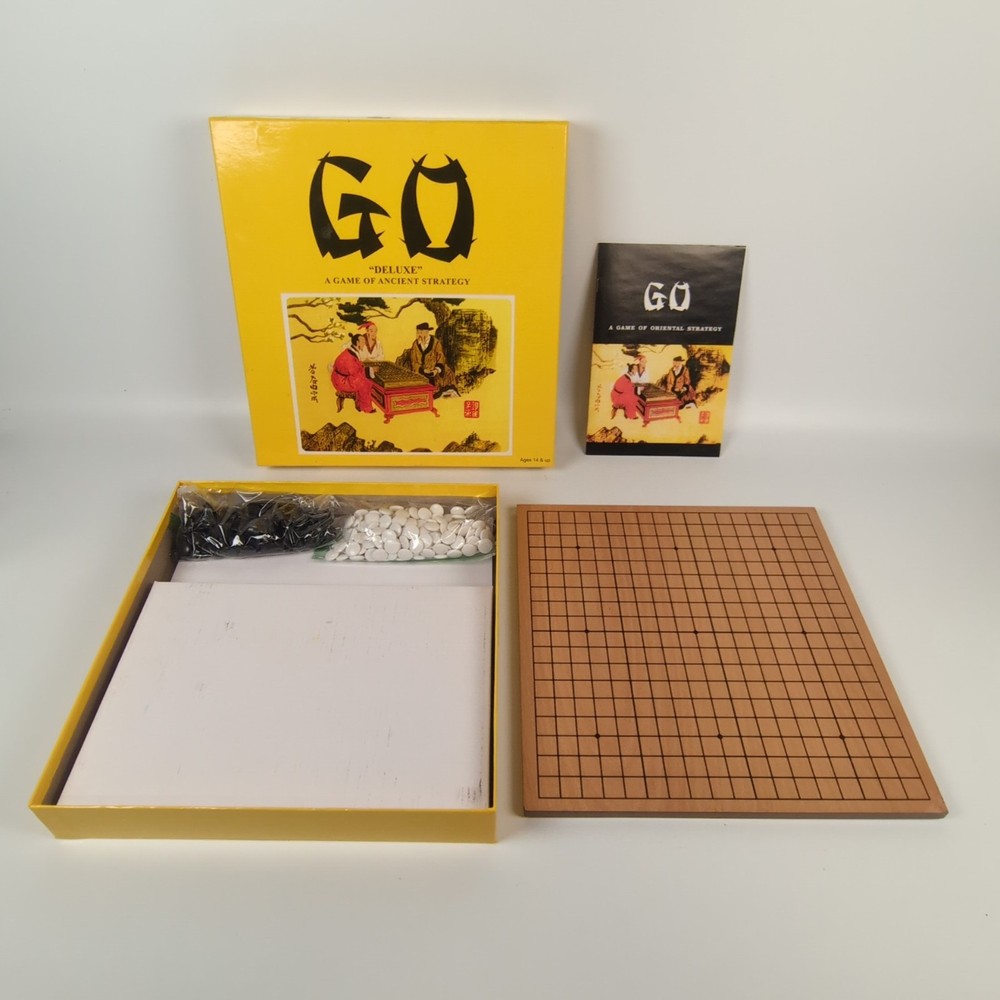 Go 'DELUXE' Wooden Board Game 'A Game of Oriental Strategy' by Hansen