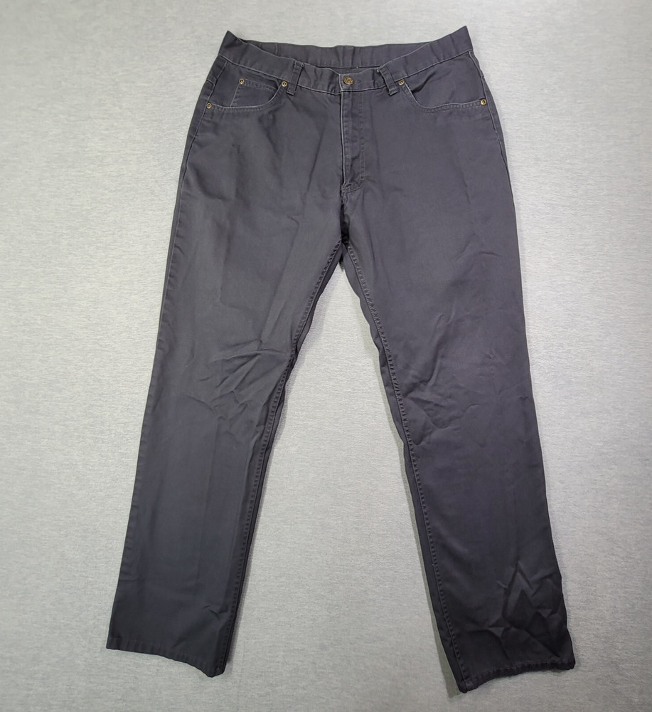 Bills Khakis Pants Mens 35x32 Gray Standard Issue Classic Fit Straight Leg