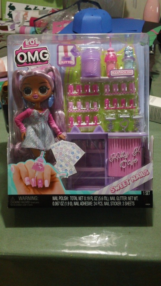 LOL Surprise OMG Sweet Nails Kitty K Café Doll with Accessories New