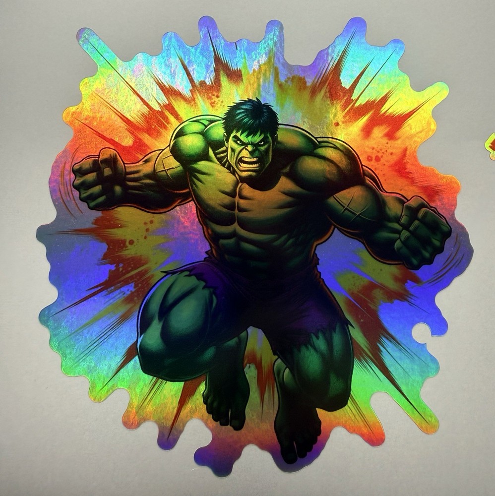 Incredible Hulk Holographic  Vinyl Decal