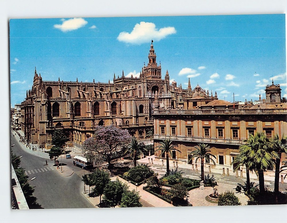 Postcard Cathedral Seville Spain