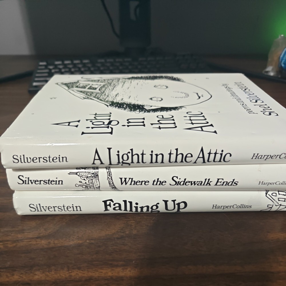 Shel Silverstein Books: Where the Sidewalk Ends, Light In The Attic, Falling Up