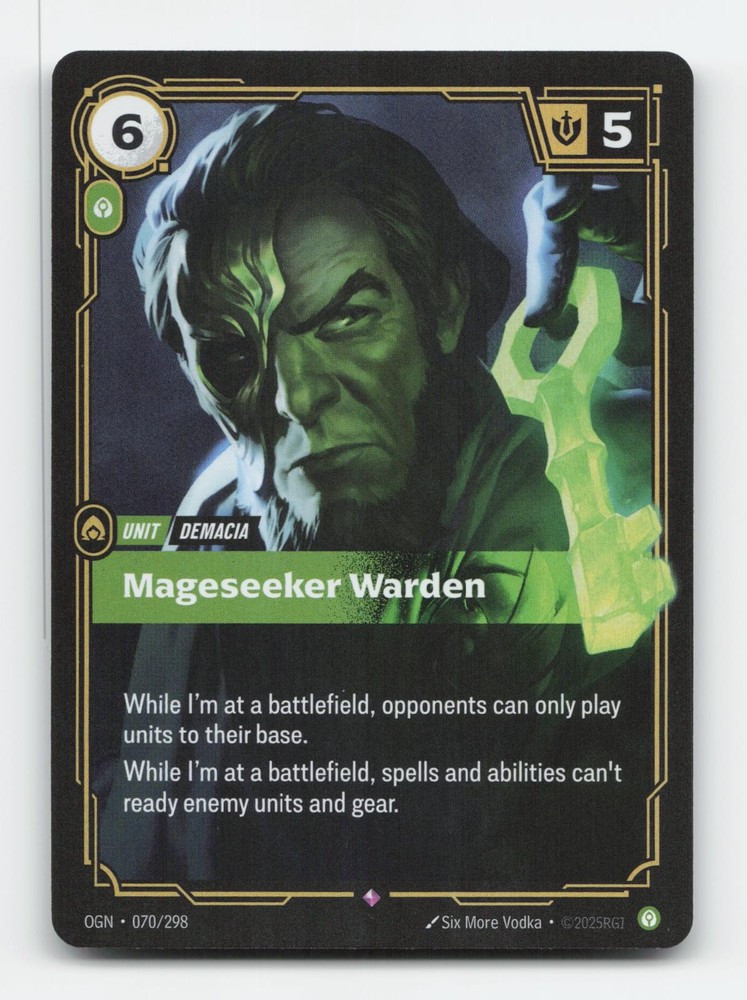 Mageseeker Warden 070/298 Rare Origins Riftbound Foil Near Mint