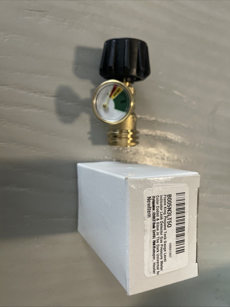 Flame King Propane Tank Gauge with Leak Detector and Gas Pressure Meter
