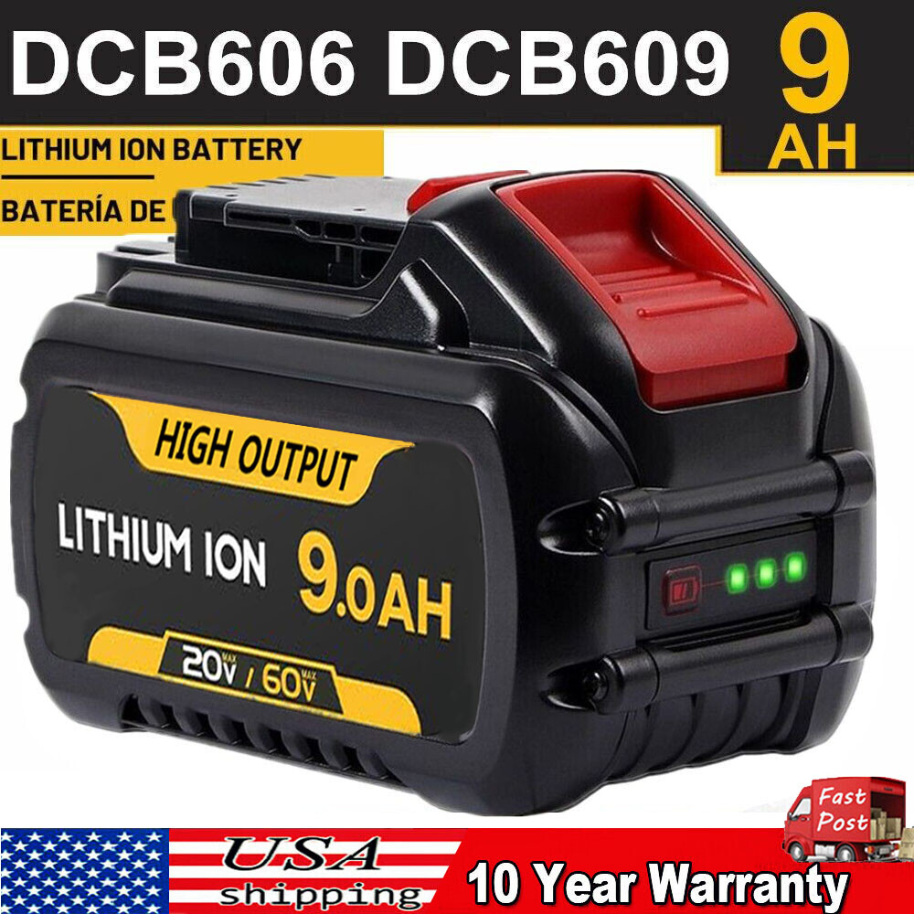 DEWALT DCB609 20V/60V MAX FLEXVOLT 9.0Ah Lithium-Ion Battery 1 Pack DCB606