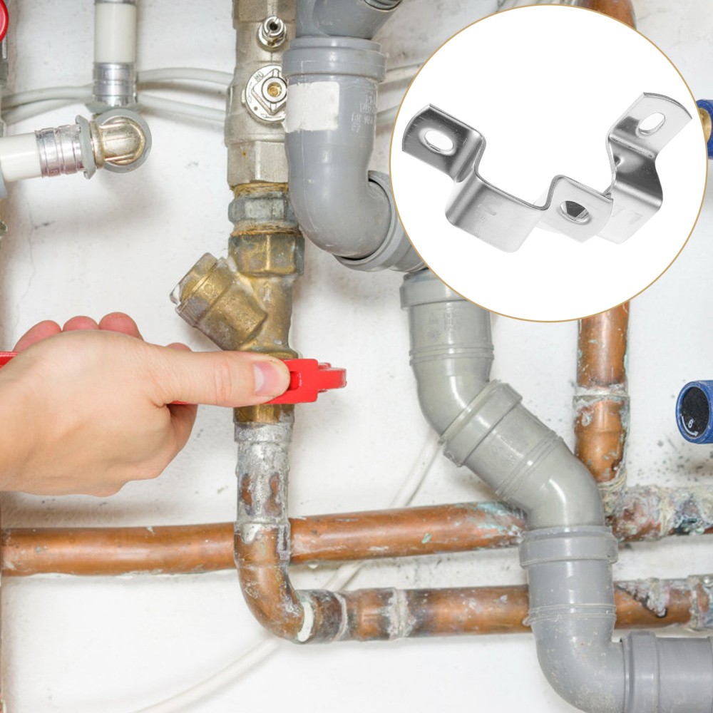 6 U-shaped Bracket Clips for Square Tubing Fastening