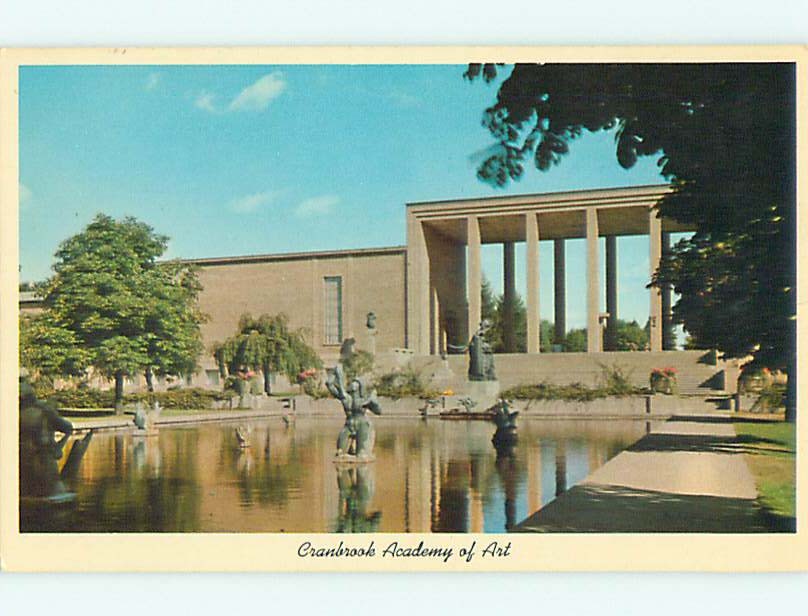 Unused Pre-1980 CRANBROOK ACADEMY OF ART Detroit Michigan MI 60.000 cards t4092@-image