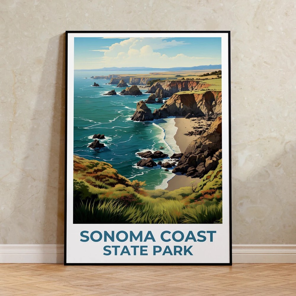 Sonoma Coast Art Poster Premium Quality Choose your Size