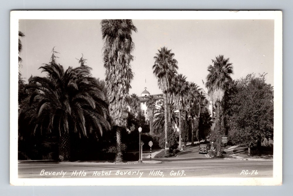 Beverly Hills CA-California, RPPC, Beverly Hills Hotel, Vintage Postcard