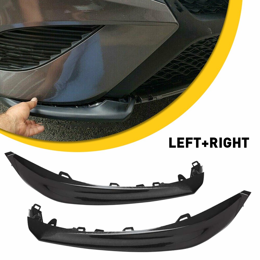 Front Grille Bumper Trim Molding Set Fit For 2018-2020 Toyota Camry SE/XSE BLACK