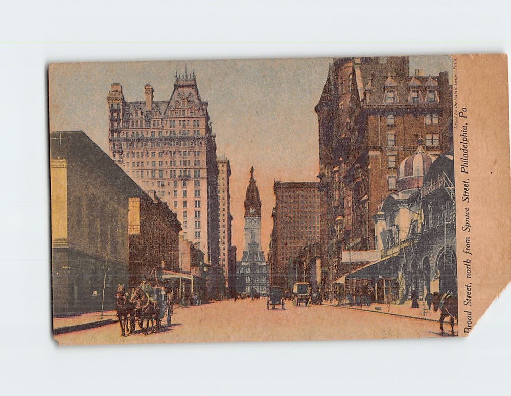 Postcard Broad Street Philadelphia Pennsylvania USA
