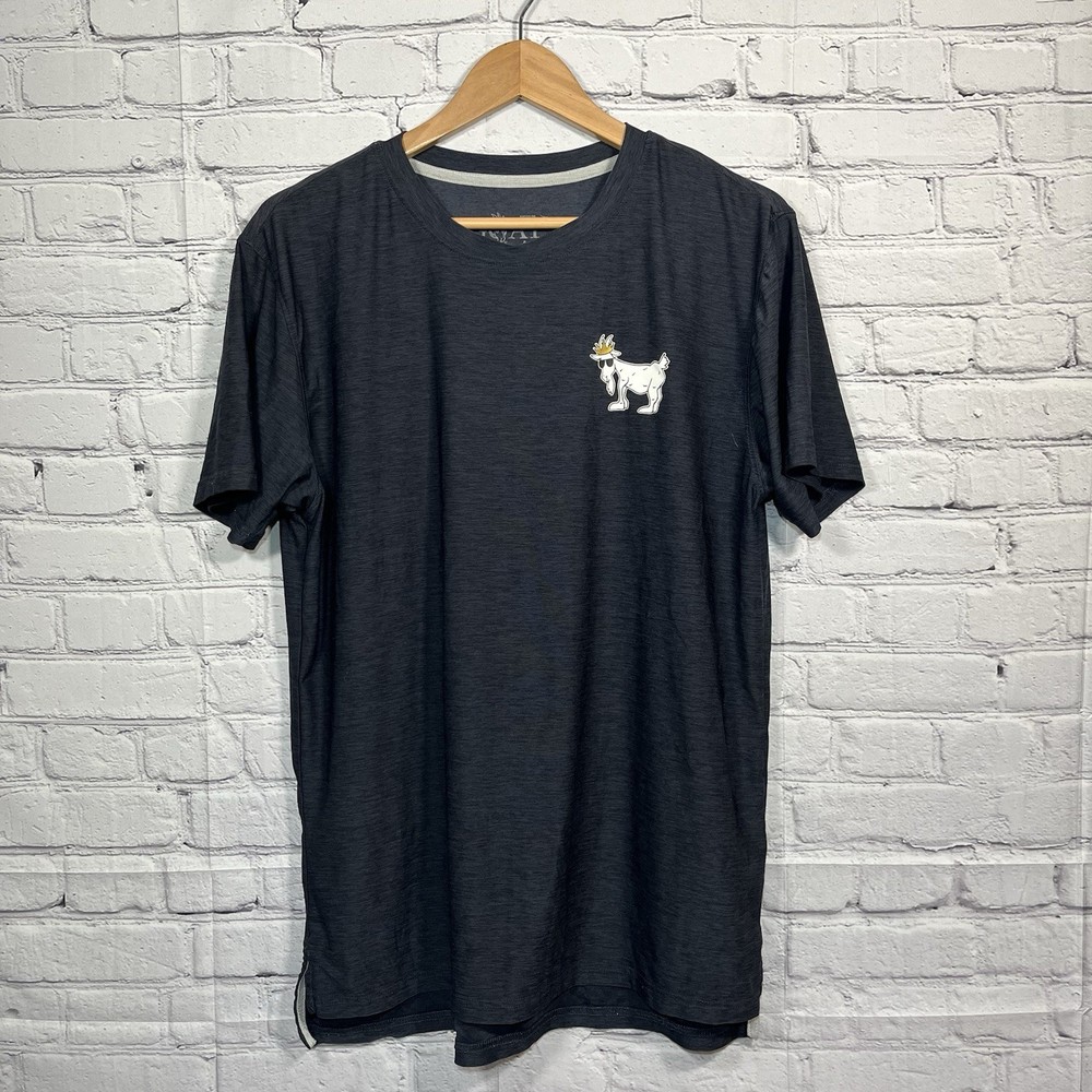 GOAT USA T Shirt Mens Size Medium Blue Short Sleeve Stretch