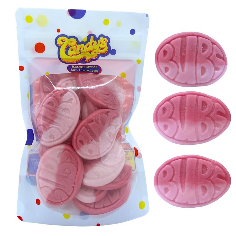 1/2 Pound BUBS Strawberry Pomegranate Ovals Swedish Candy from Sweden