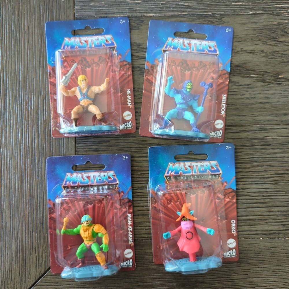 Mattel MOTU Masters of the Universe Mini Action Figures He-Man Skeletor Orko Man-At-Arms New