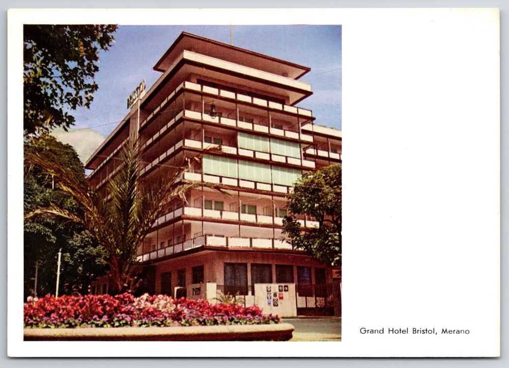 Italy Merano Grand Hotel Bristol (Demolished 1961) 6x4 Postcard