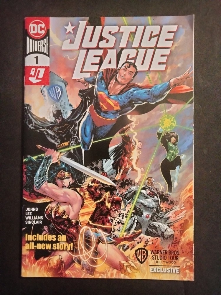 JUSTICE LEAGUE #1 (2020) - WARNER BROS STUDIO TOUR EXCLUSIVE COMIC BOOK JIM LEE