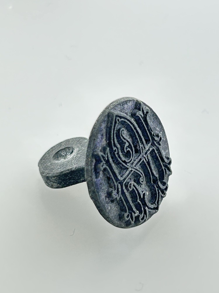 Antique Signet Seal Wax Stamp Fob Elegant Monogrammed Design