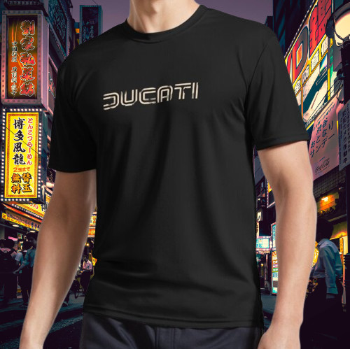 Retro Ducati Active Logo T-Shirt Funny Size S to 5XL