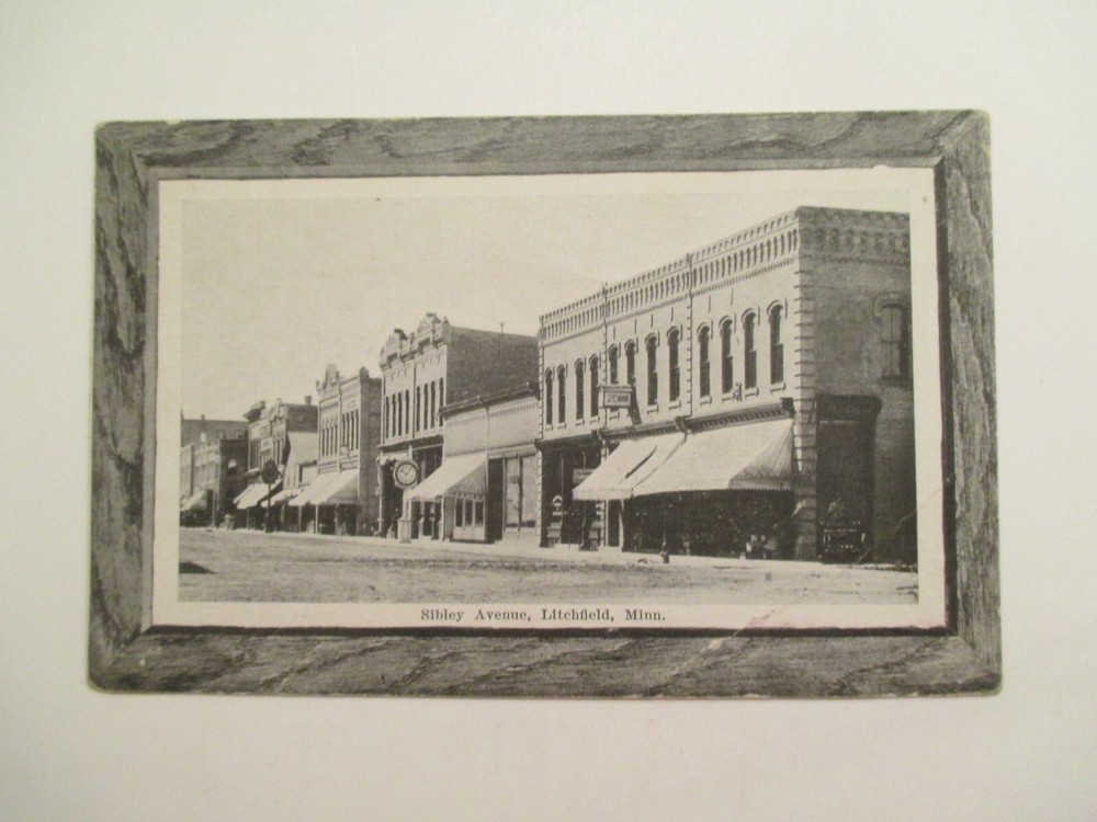 Litchfield Minnesota Postcard Sibley Avenue MN