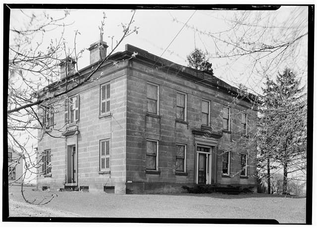 Photo:1936 Historic American Buildings Survey Stone Mansion House Exterior