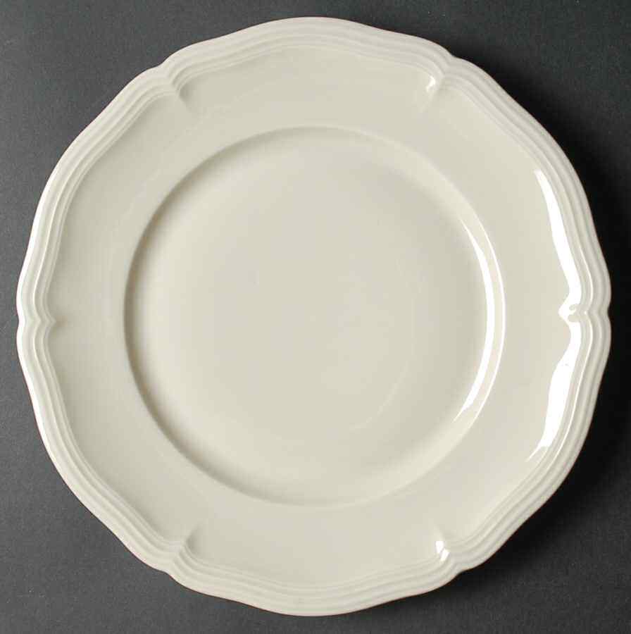 Rosenthal - Continental Chippendale Cream Undecorated Dinner Plate 5989582