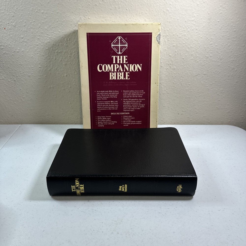 Companion Bible: King James Version, Black, Bonded Leather