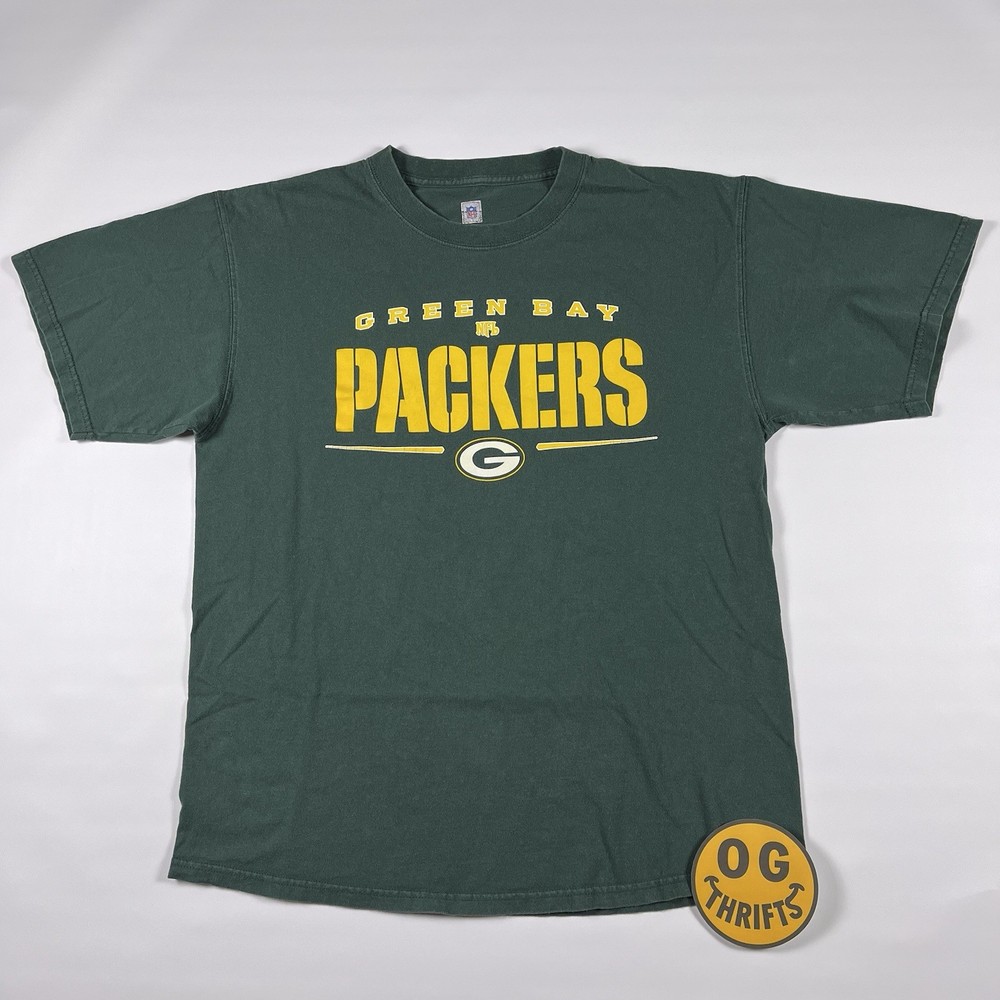 Vintage Green Bay Packers Shirt NFL Team Apparel Tee L Football Fan Y2K