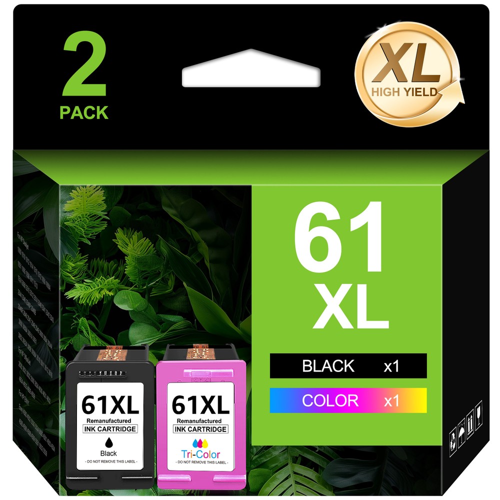 61XL Ink Cartridge replacement for HP 61XL Deskjet 1051 1055 1056 2512 2514 2540