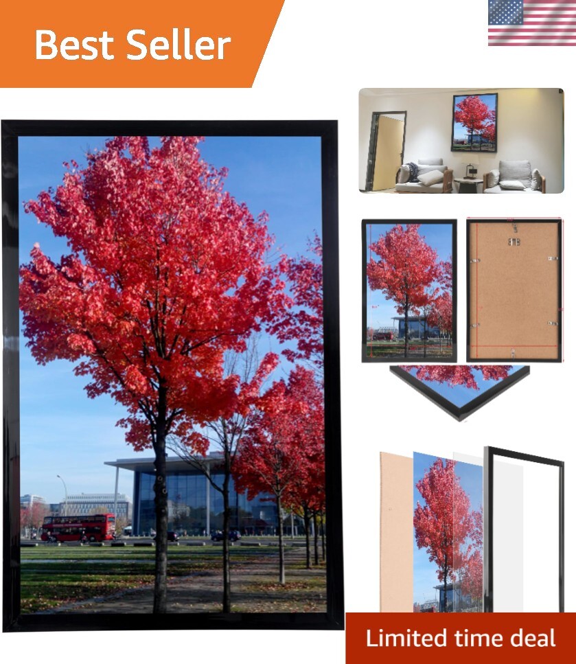Versatile 11x17 Matte Picture Frame - Lightweight, Durable, Wall-Mountable