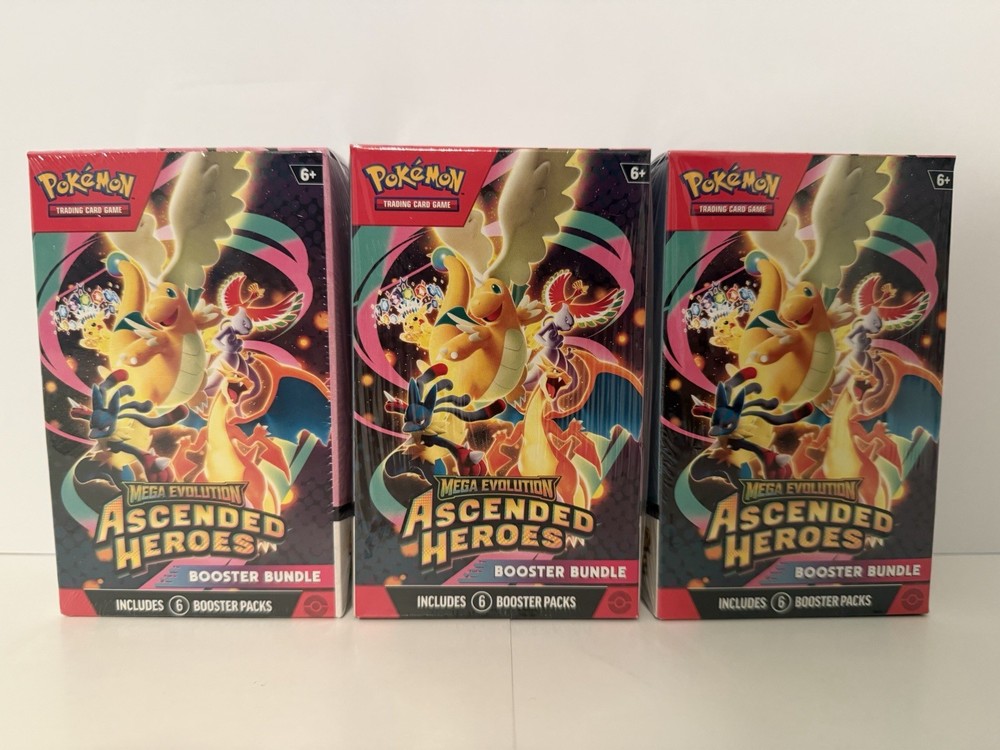 Pokémon TCG: Ascended Heroes Booster Bundle (Lot of 3)