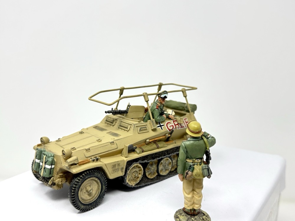 King & Country AK029 Rommel GREIF Command Halftrack 1/30 WWII Afrika Korps