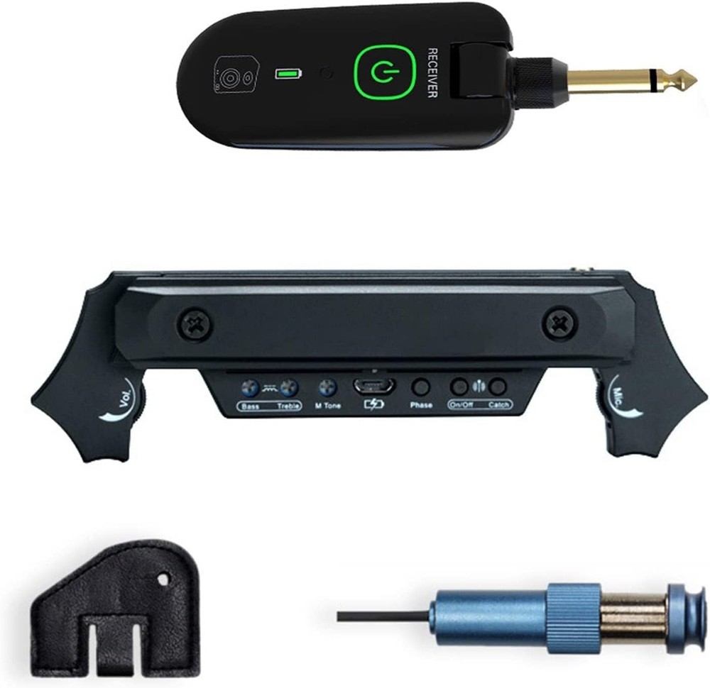 Wireless & Wired Acoustic Guitar Pickup System,Wireless Soundhole Pickup with...
