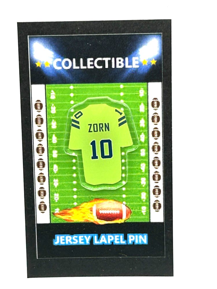 Seattle Seahawks Jim Zorn jersey lapel pin-Classic Retro Collectable-FREE SHIP