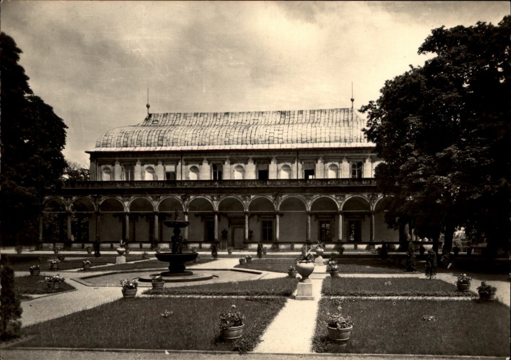 RPPC Queen Anne's Pavilion Prague Bohemia Czech Republic vintage postcard y281