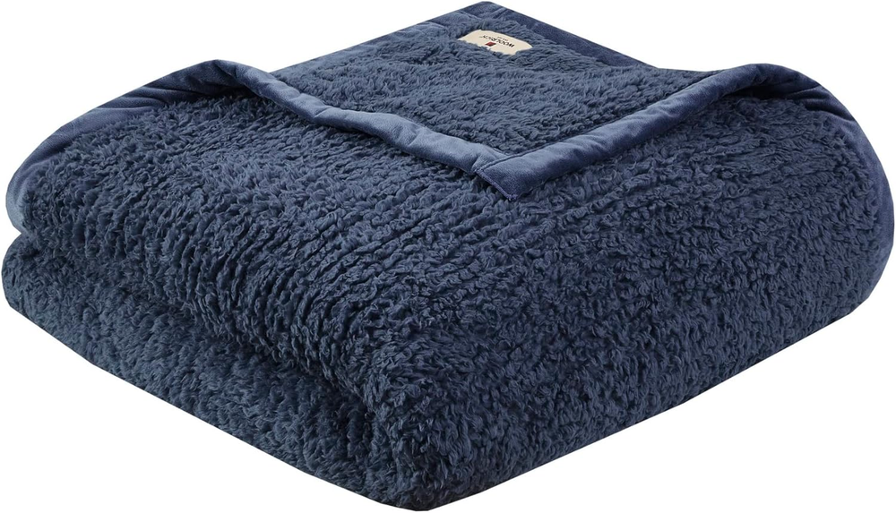 Burlington Berber Blanket Super Soft, Cozy Lightweight Cover with Luxrurious Vel