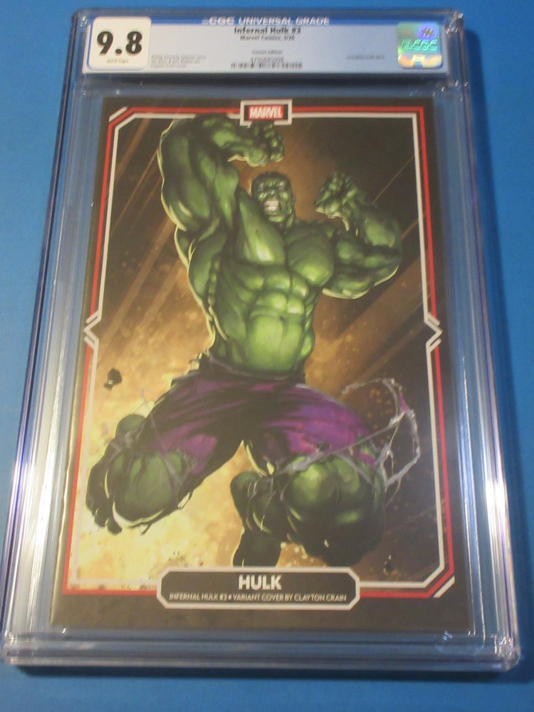 Infernal Hulk #3 Crain variant CGC 9.8 NM/M Gorgeous Gem Wow