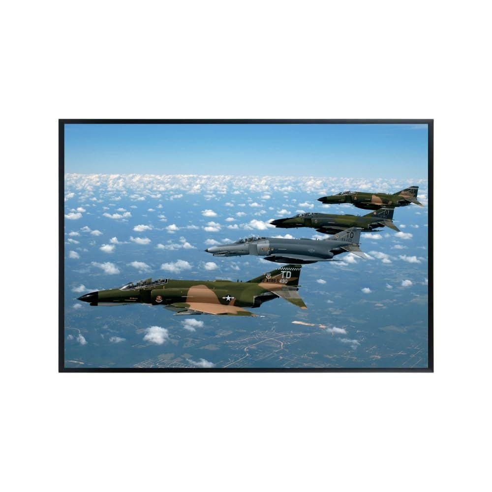 F-4 Phantom Poster Fighter Jet Formation Military Aviation Wall Art Pilot