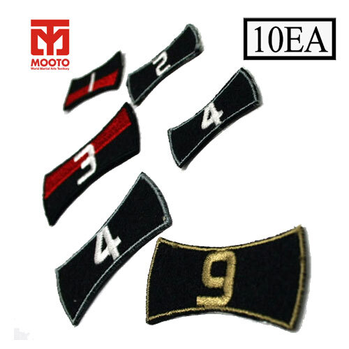 Mooto TAEKI Dan / Poom Patch 1set (10 each) for Martial Arts Uniform Taekwondo