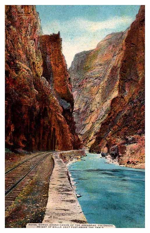 Postcard ROAD SCENE Grand Canyon Colorado CO m/09 AP9270