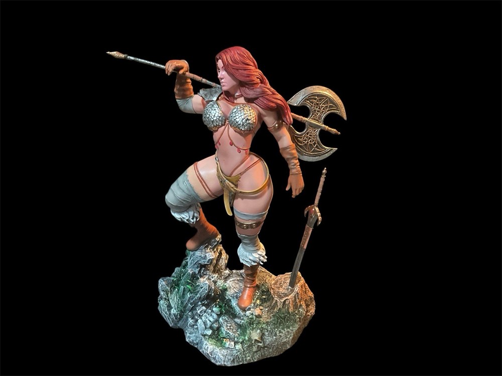 Red Sonja Comic Book Heroes Fantasy Multicolor Resin Collectible Statue