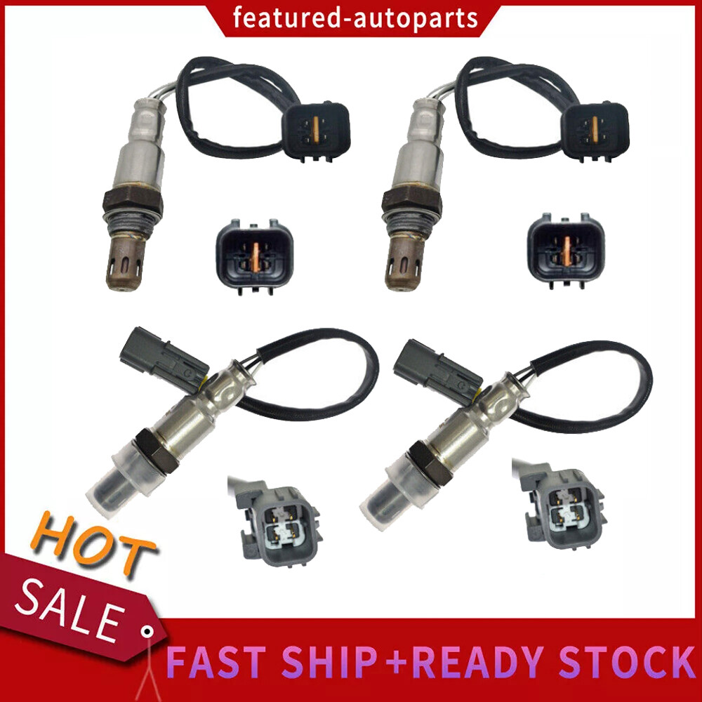 4PCS Upstream+Downstream Oxygen O2 Sensor For Hyundai Genesis 3.8L V6 2015-2016