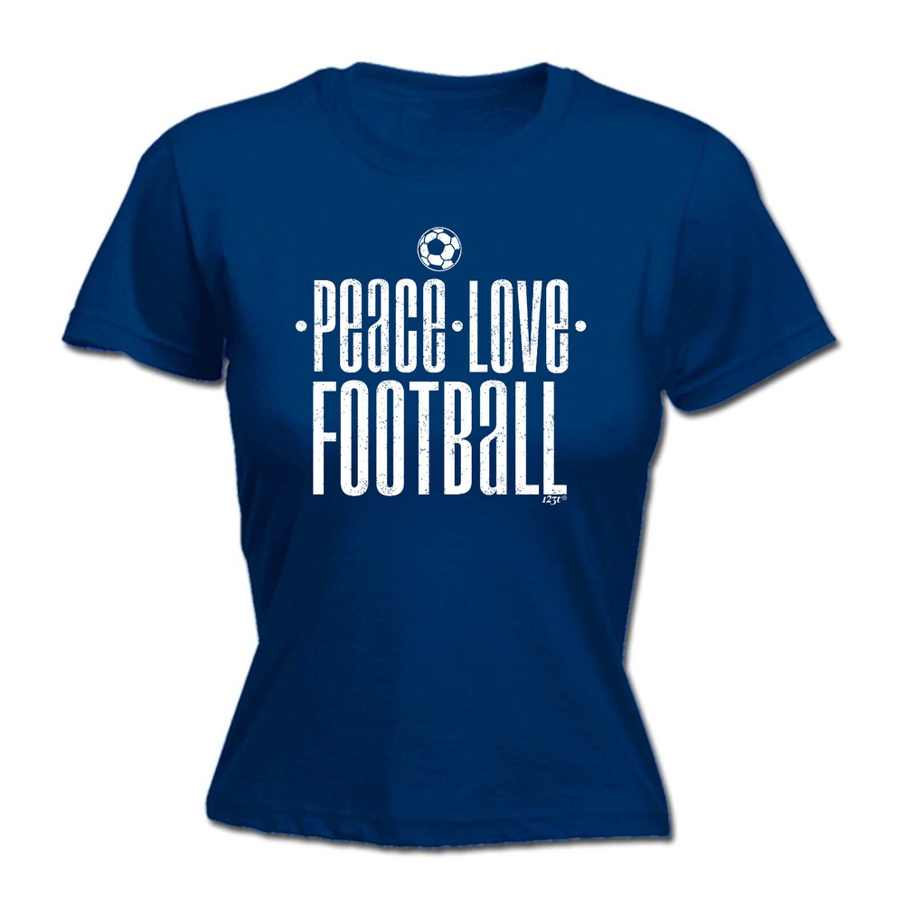 Peace Love Football - Womens T Shirt Funny T-Shirt Novelty gift tshirt