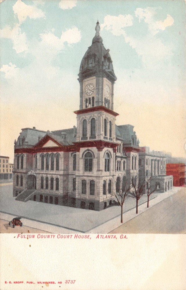 GA~GEORGIA~ATLANTA~FULTON COUNTY COURT HOUSE~EARLY