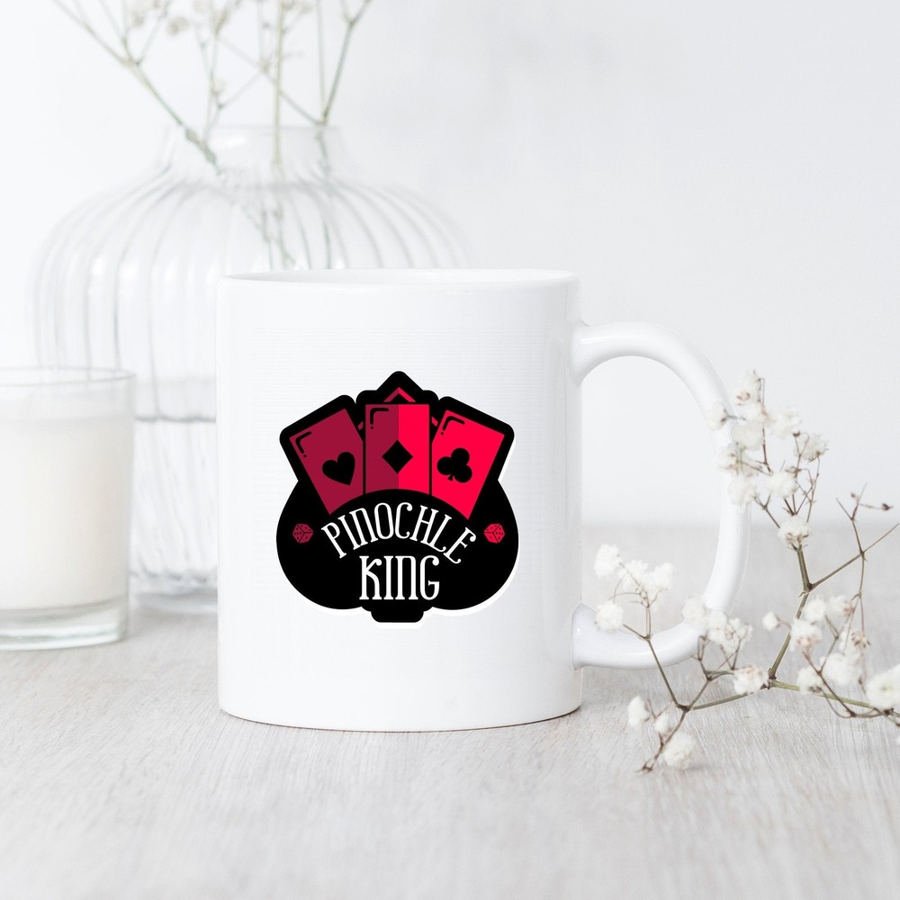 Pinochle King Mug Pinochle Coffee Mug Pinochle Gift Pinochle Player Mug Gift For