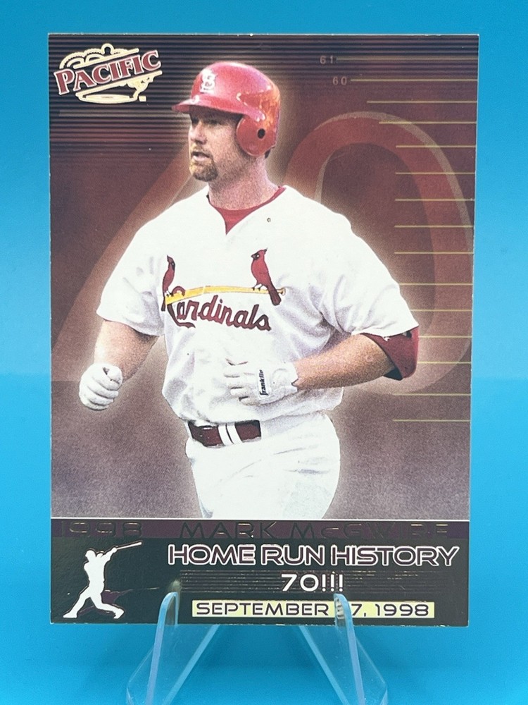 1998 Pacific Home Run History Mark McGwire #43 St. Louis Cardinals