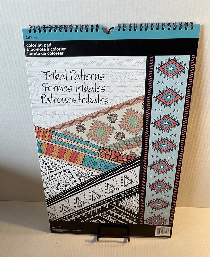 Tribal Patterns Formes Tribals Patroness Tribals Coloring Pad 12 Sheets 11x16”