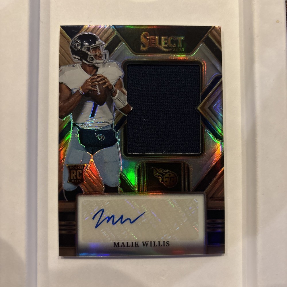 2022 Panini Select MALIK WILLIS Rookie Patch Auto RPA Copper Prizm /49 RC