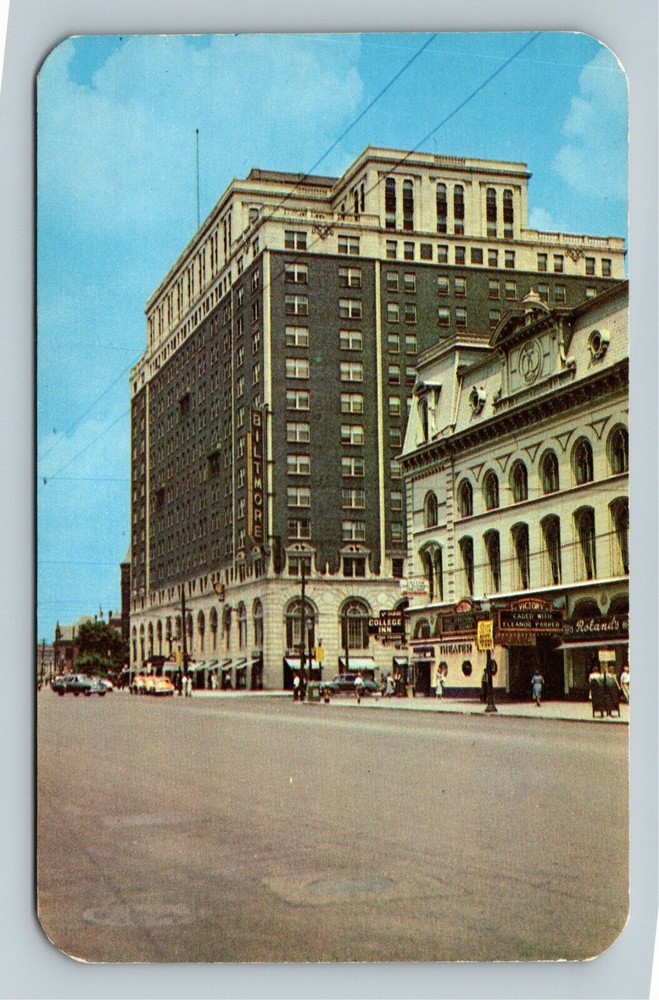 Dayton OH-Ohio, Main Street, Biltmore Hotel Vintage Souvenir Postcard