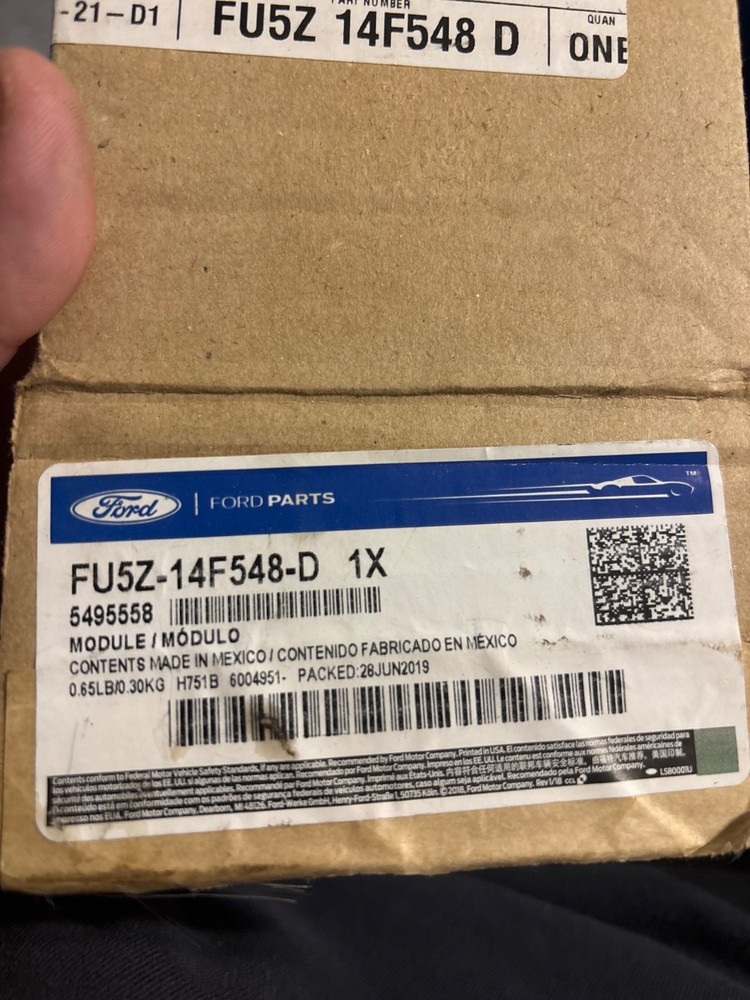 2018 Ford F150 OEM Control Module FU5Z-14F548-D