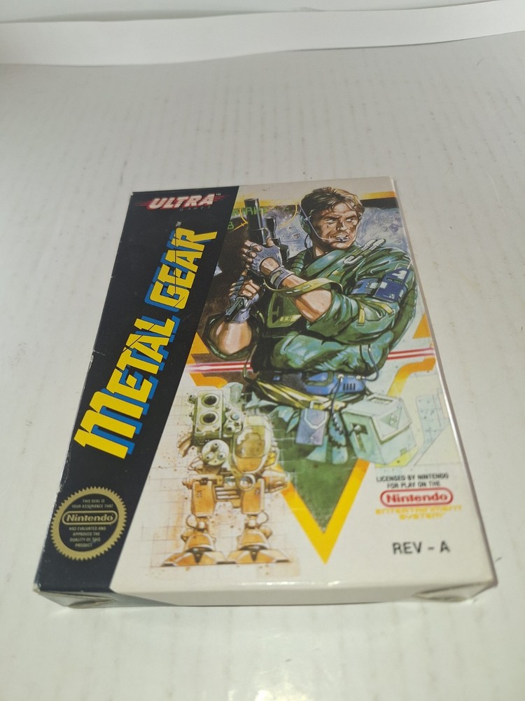 Ultra Games Metal Gear Nintendo NES Action Adventure 1988 In Box W Manual